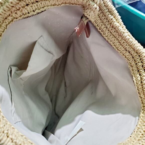 GAP Large Straw Bag with Bonus Mini Purse Beachy Vacation Back-to-School Boho - Picture 4 of 6